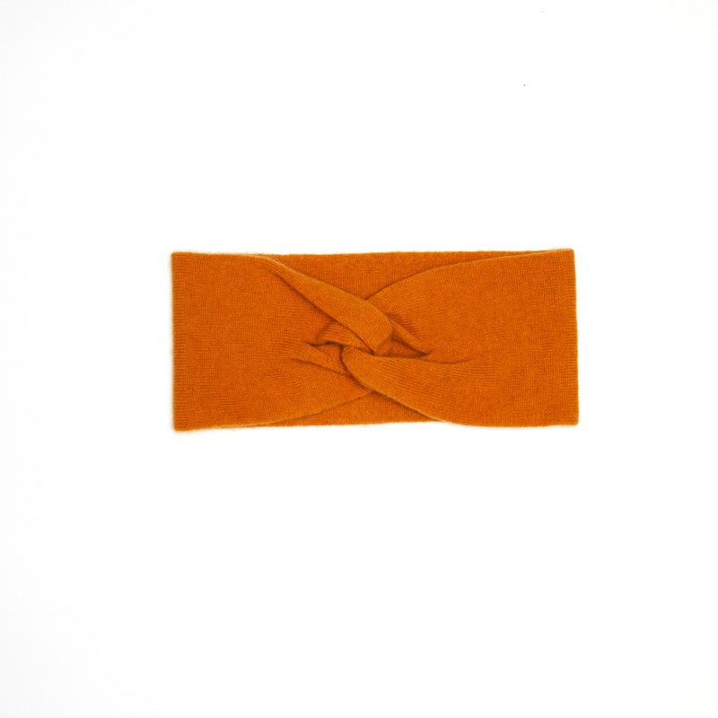 Cashmere Twisted Front Headband - Orange image