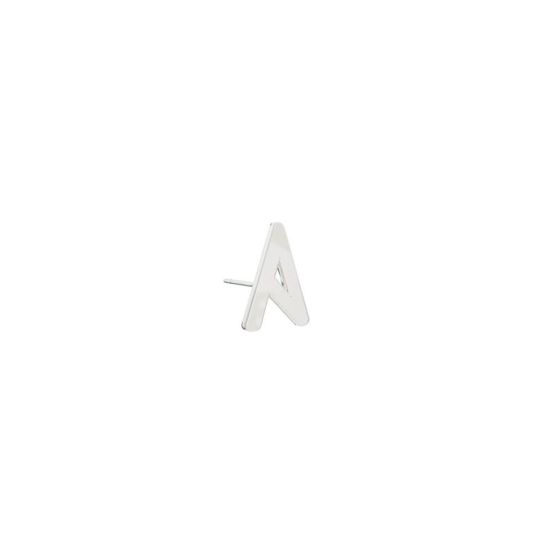 Alphabet Stud Earring - Silver image