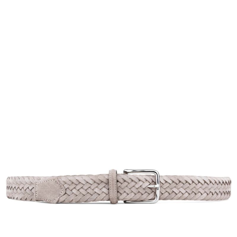 Braided Suede Belt Desert Beige Brunello image