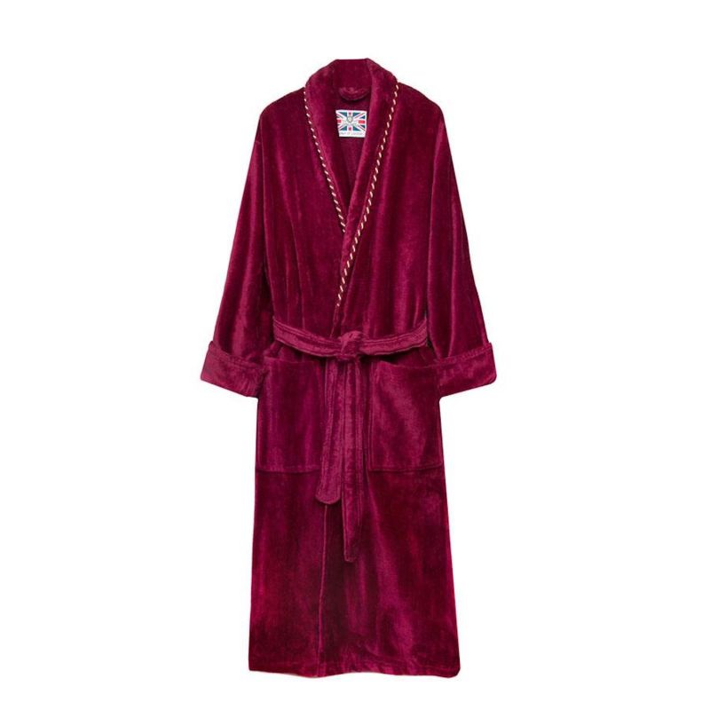 Men's Dressing Gown Claret Red image