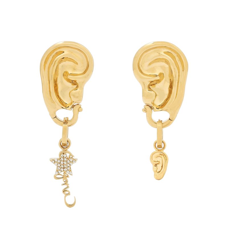 Eavesdrop Gold Clasp Earring image