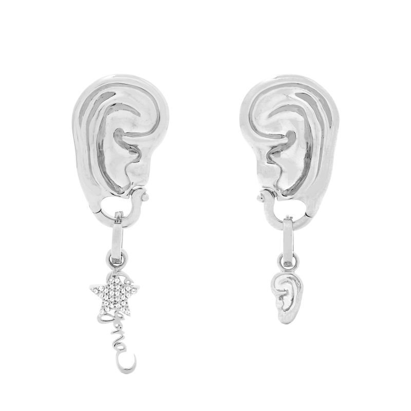 Eavesdrop Silver Clasp Earring image