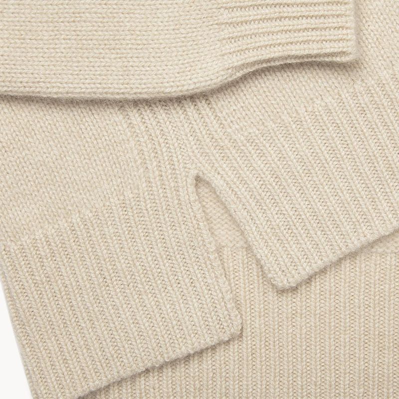 The Cosmopolitan Cashmere Sweater — Natural Beige image