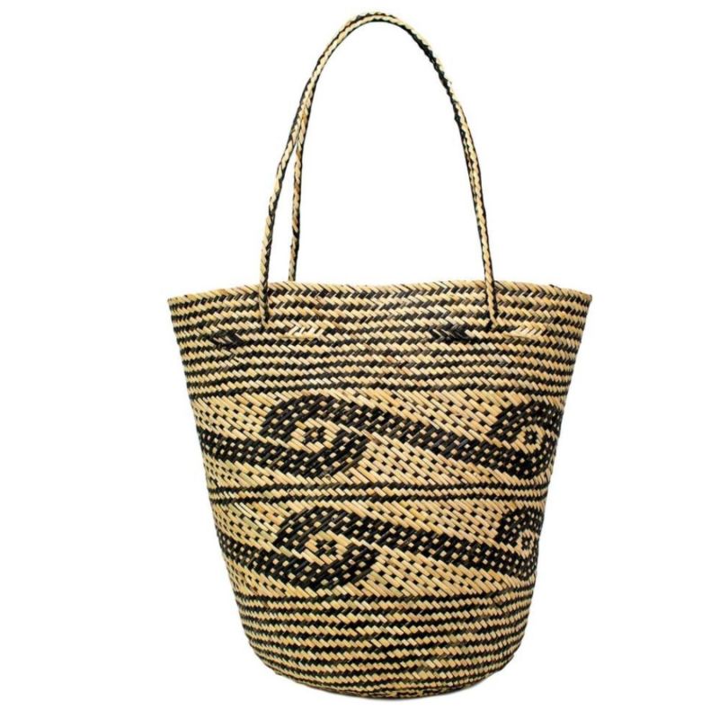 Avery Straw Tote - Round image