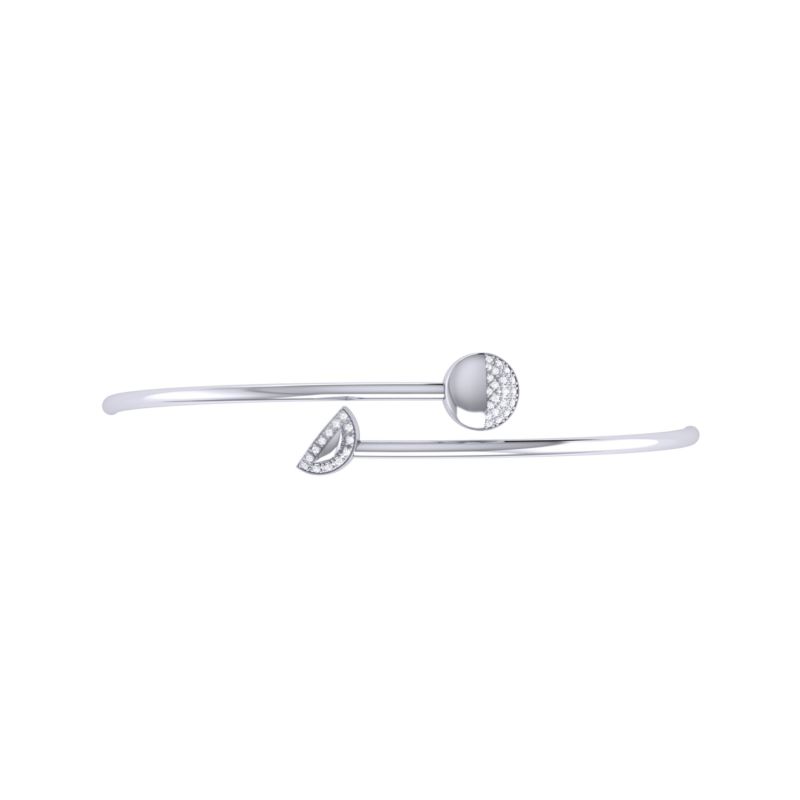 Moon Stages Bangle In Sterling Silver image