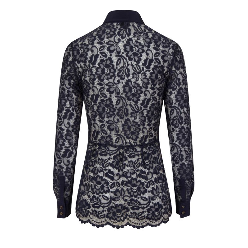 Midnight Blue Lace Shirt image