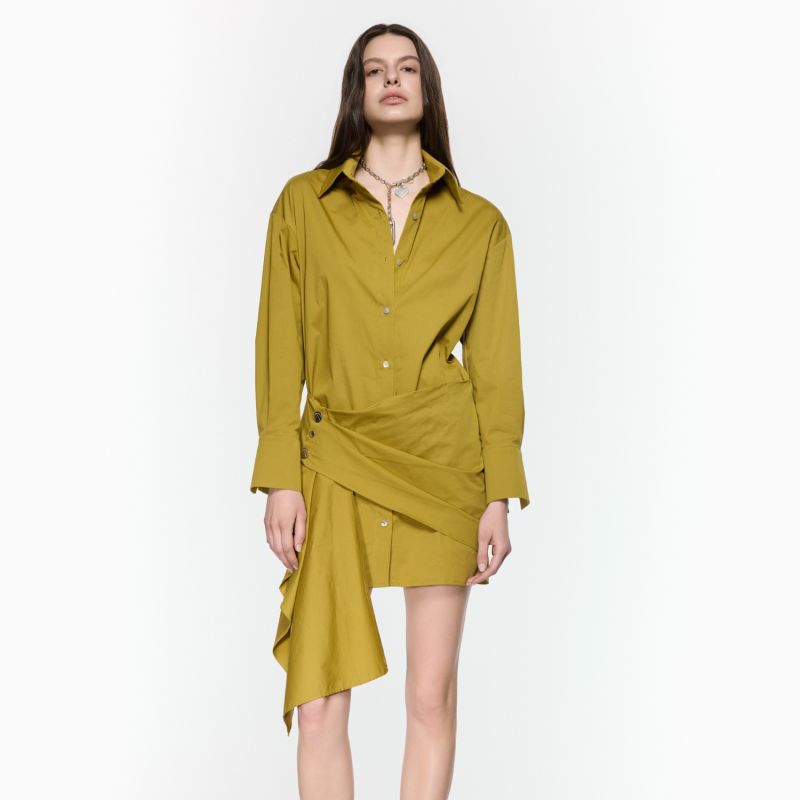 Eddy Mustard Shirt Dress image