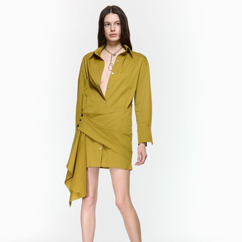 Eddy Mustard Shirt Dress image