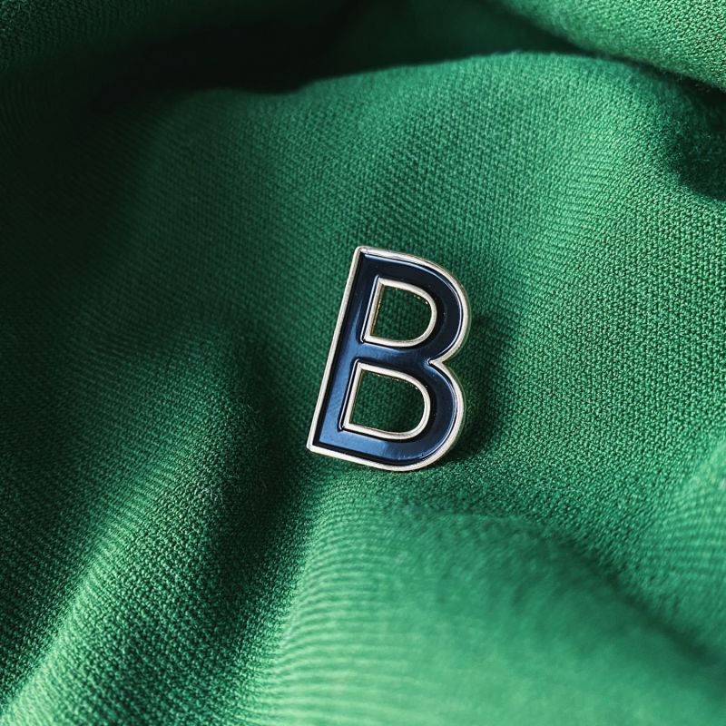 Enamel Letter B Pin image