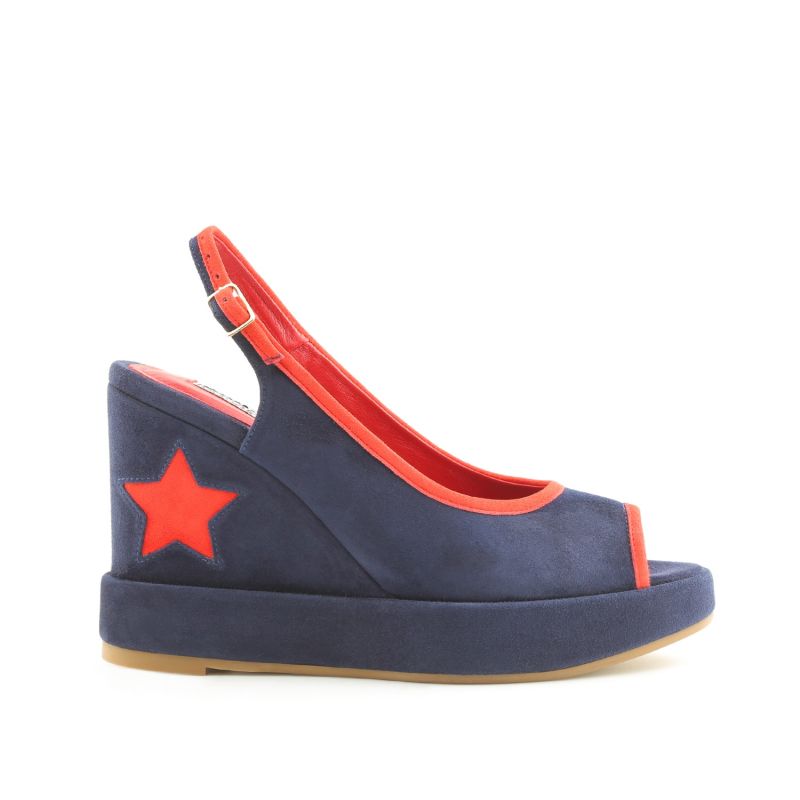 Davinia Blue & Red Wedges image