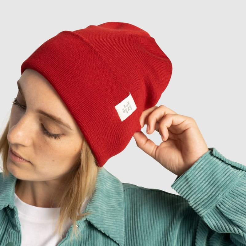 Iki Merino Beanie Red image