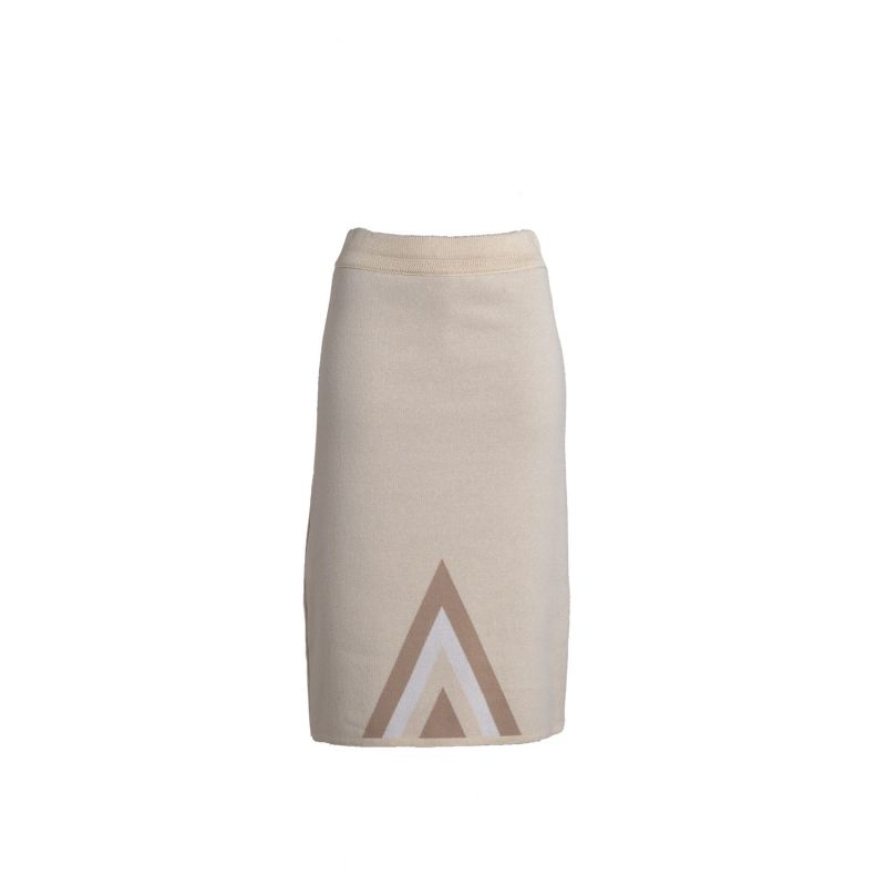 Egyptian Classic Midi Skirt -Butter image