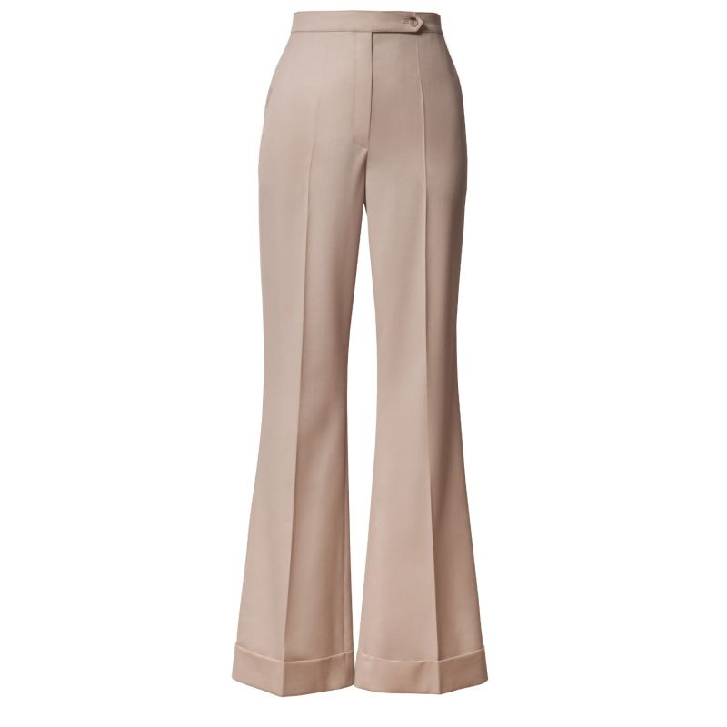 Lisa Flared Trousers In Strawberry Fusion image