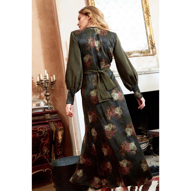 Verdant Long Sleeve Wrap Dress image