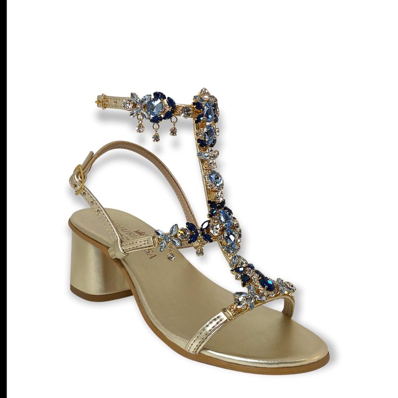 Ocean Blue Matilde Jewel Sandals image