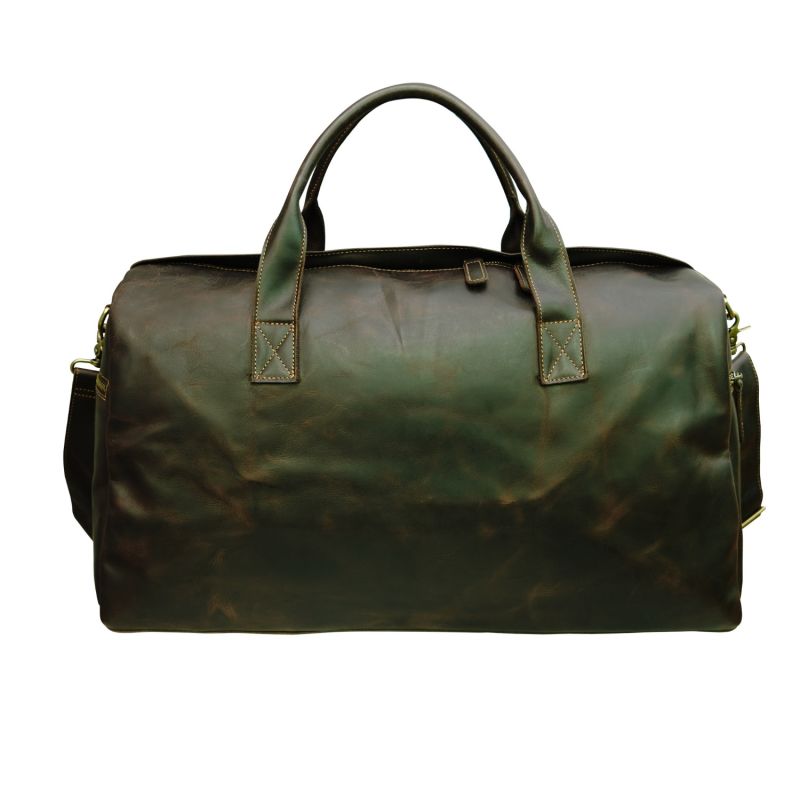 Genuine Leather Weekend Bag - Vintage Look Dark Brown image