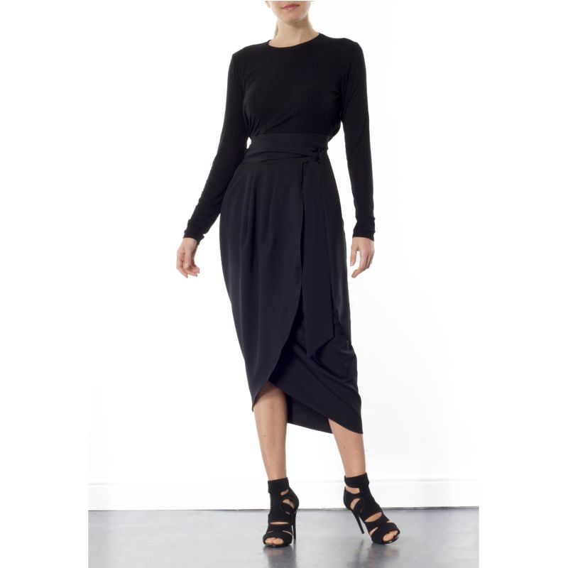 Blake Black Tulip Skirt Meem Label Wolf & Badger