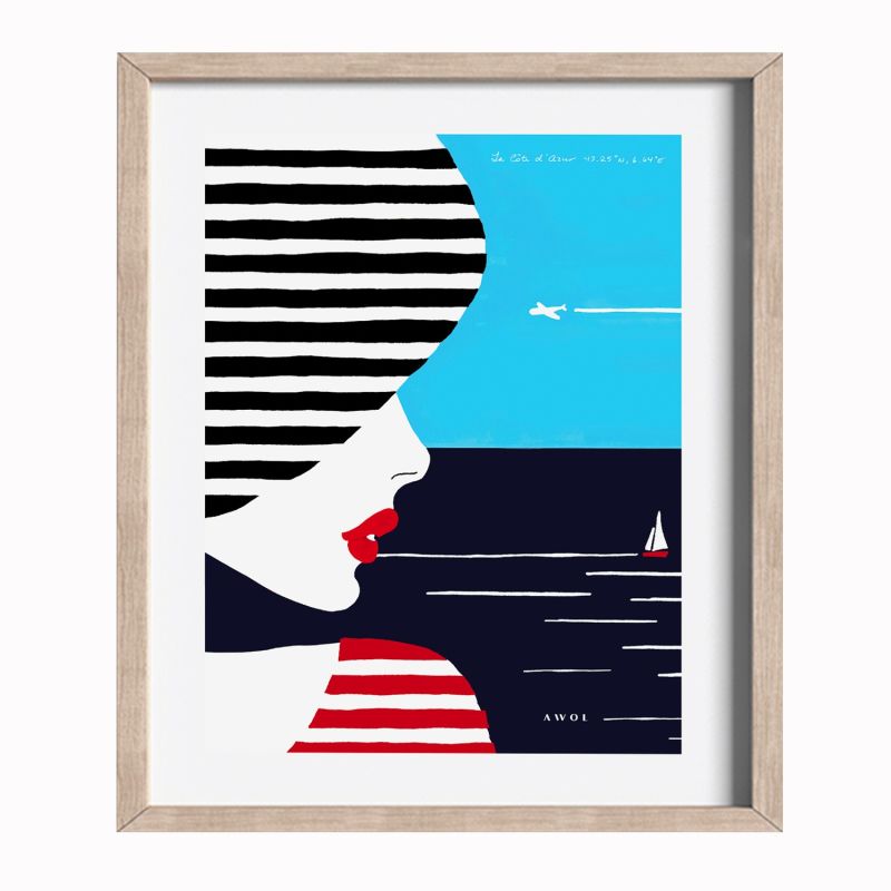 French Riviera Art Print image