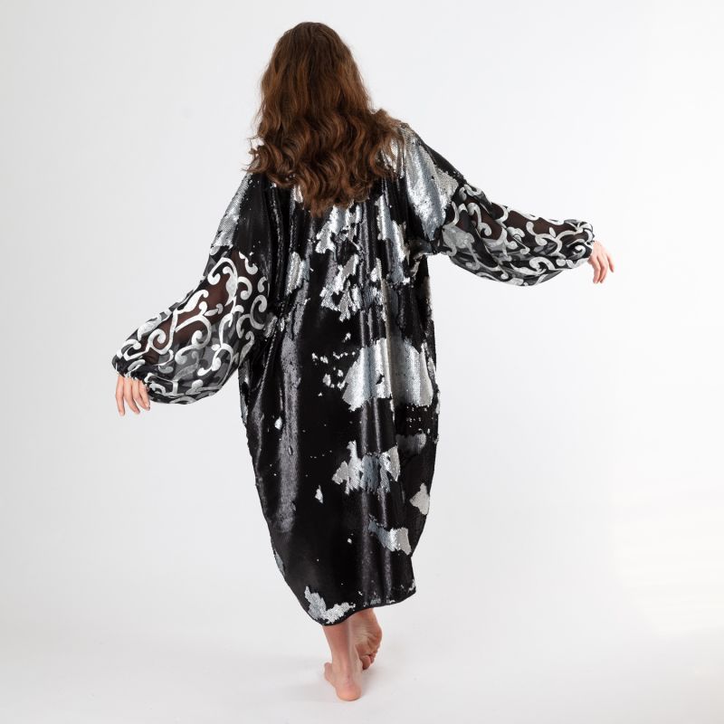 Astor - Ombre Sequin & Silk Robe image