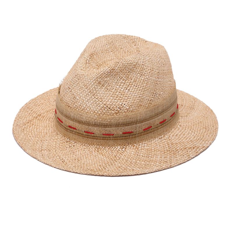 Elegant Handmade Fedora Straw Hat image