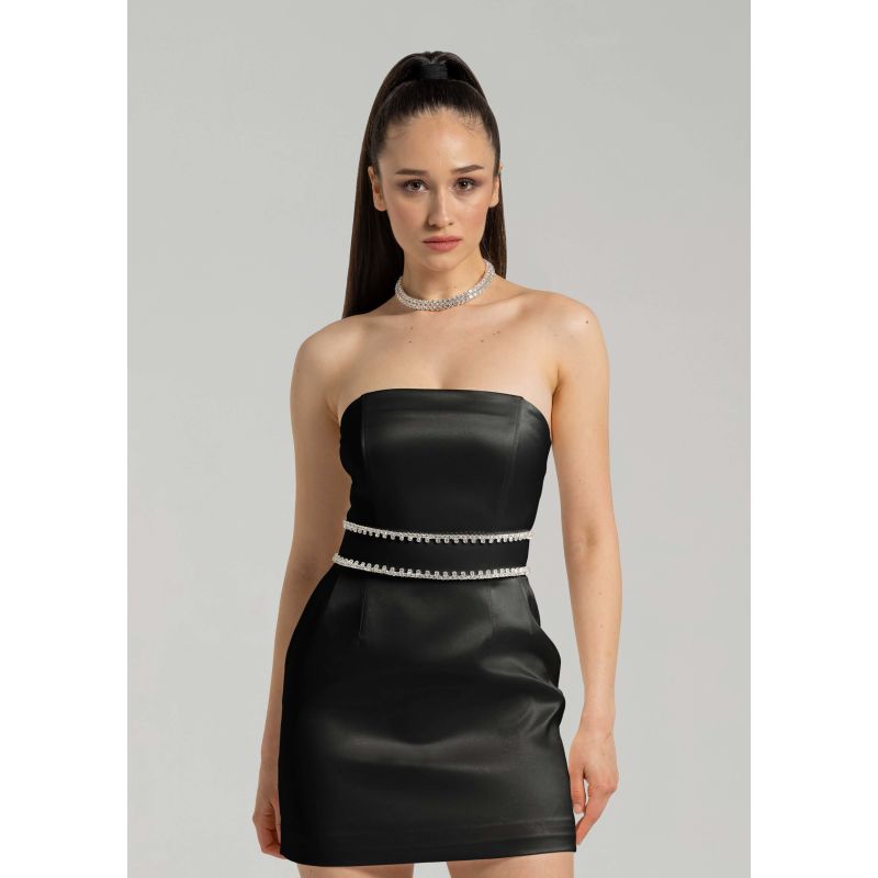 Elevated Excellence Mini Dress, Black image