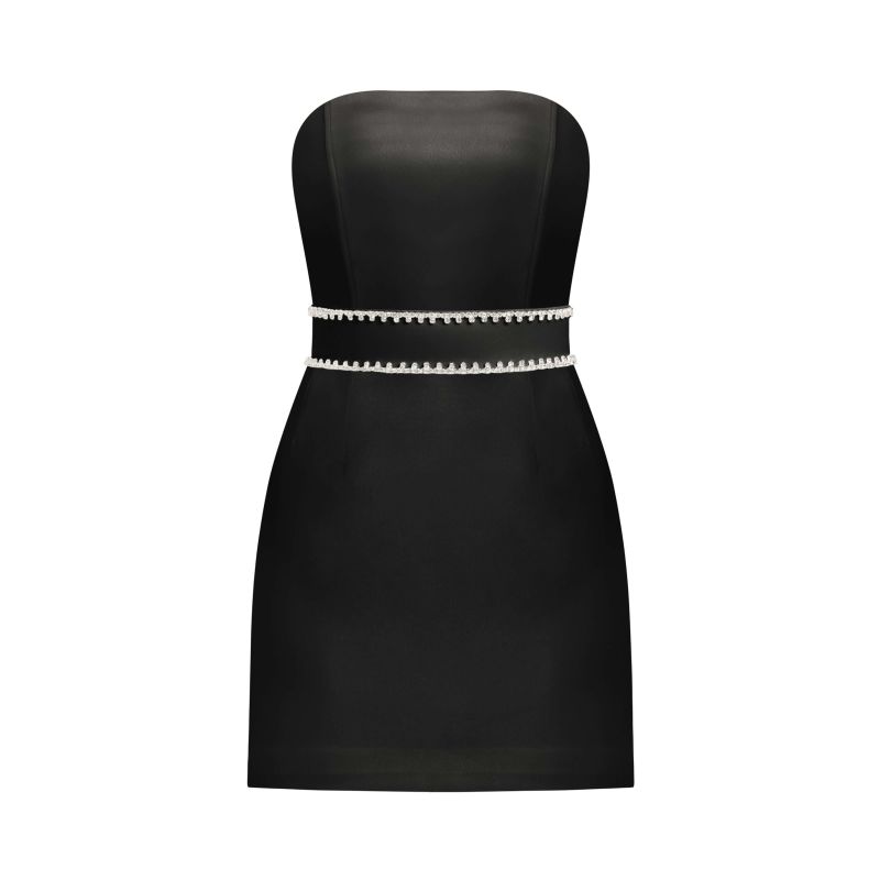 Elevated Excellence Mini Dress, Black image