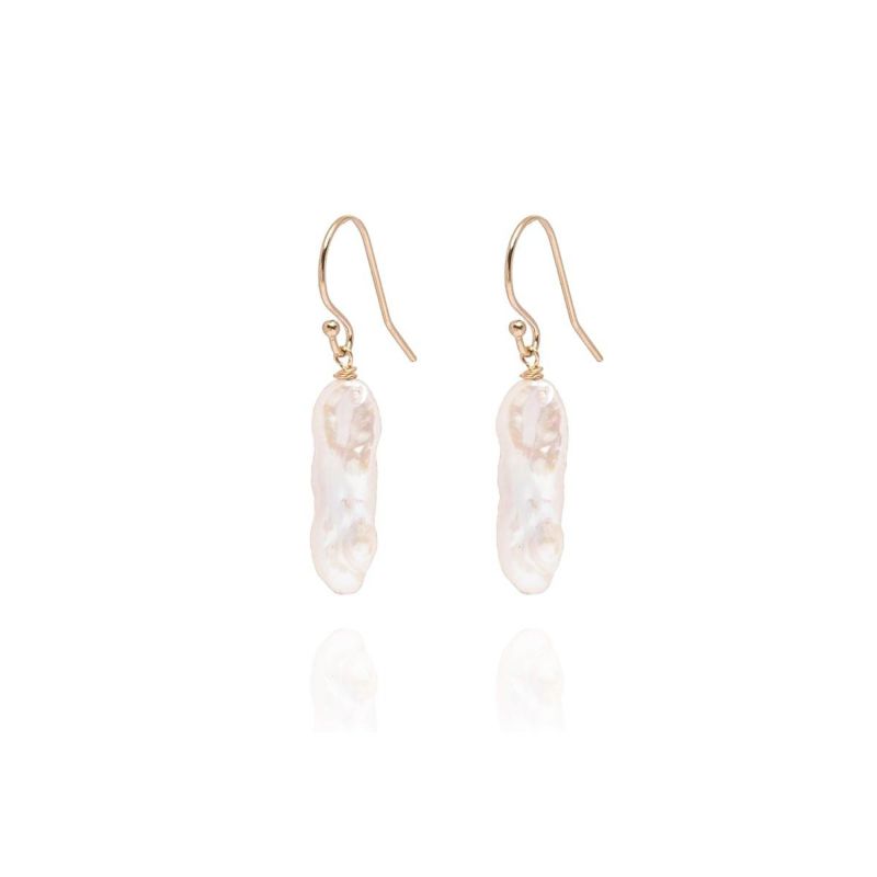 Eloise Biwa Pearl Gold Drop Earrings image