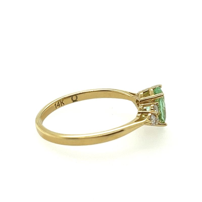 Elphaba Gold & Green Tourmaline Ring image