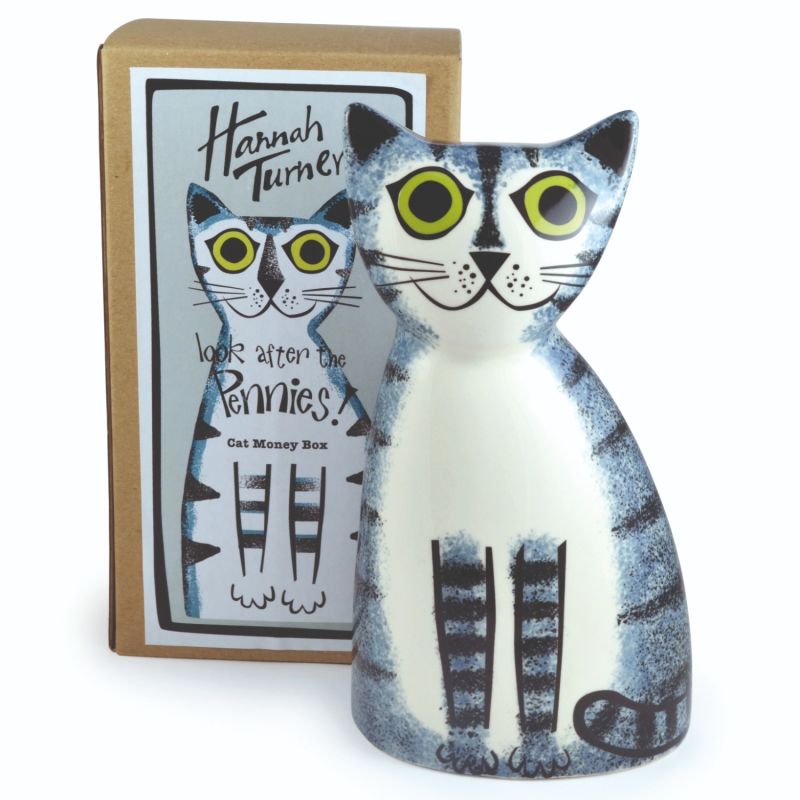 Grey Tabby Cat Money Box image