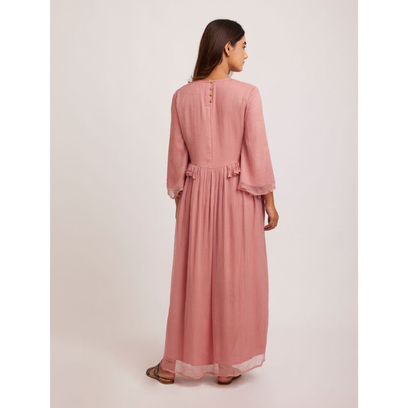 Elya Chiffon Maxi-Dress In Pink image