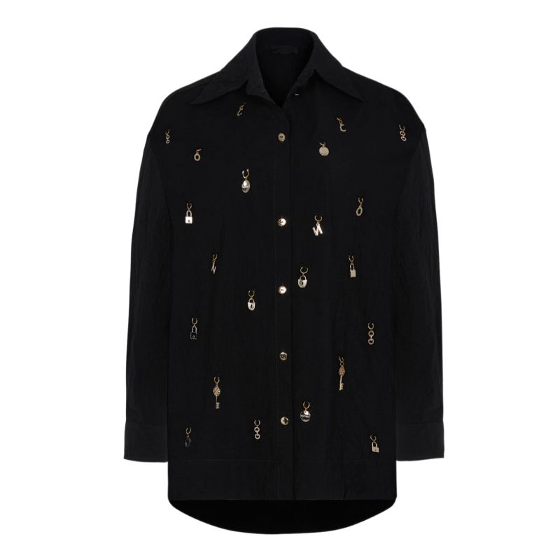 Black Embellished Shirt image