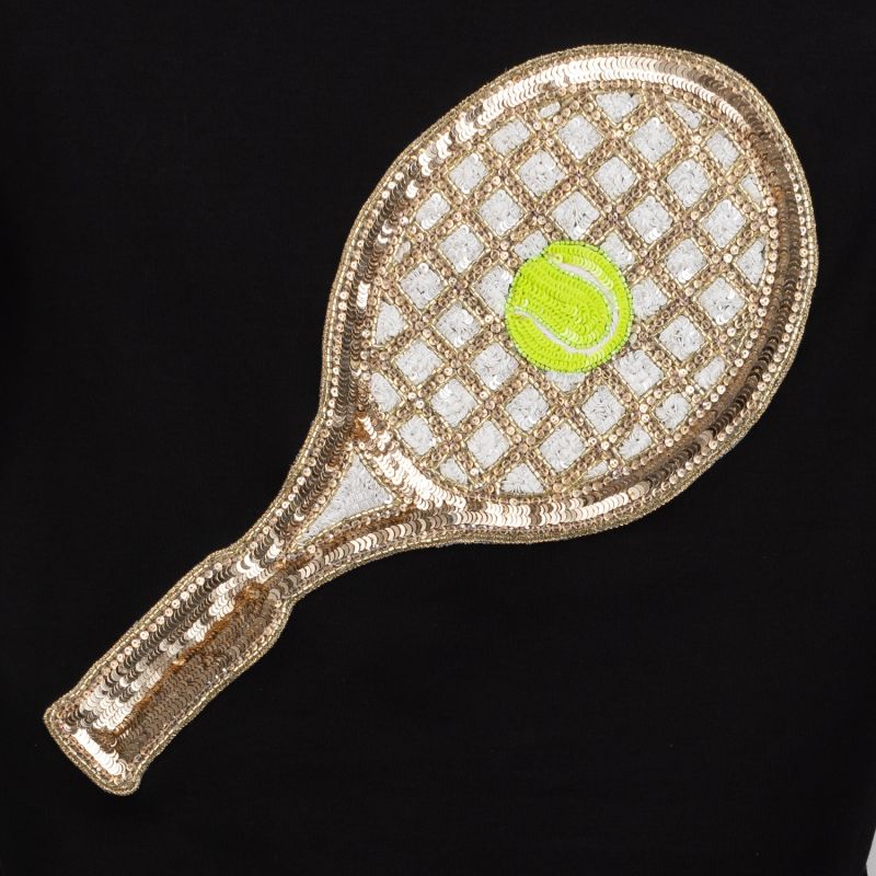 Embellished Tennis Sweatshirt - Black image