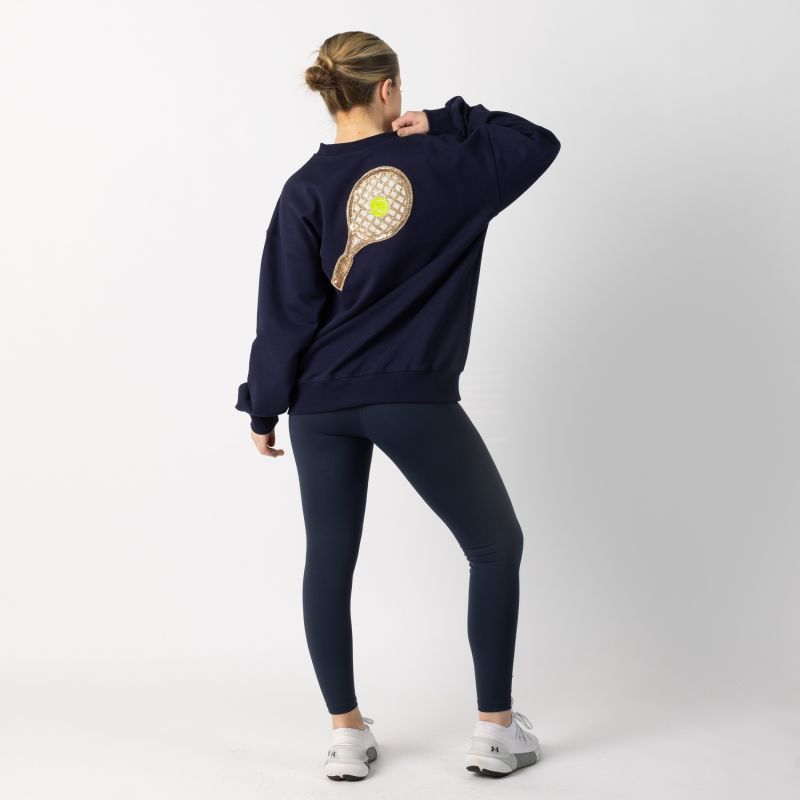 Embellished Tennis Sweatshirt - Navy image