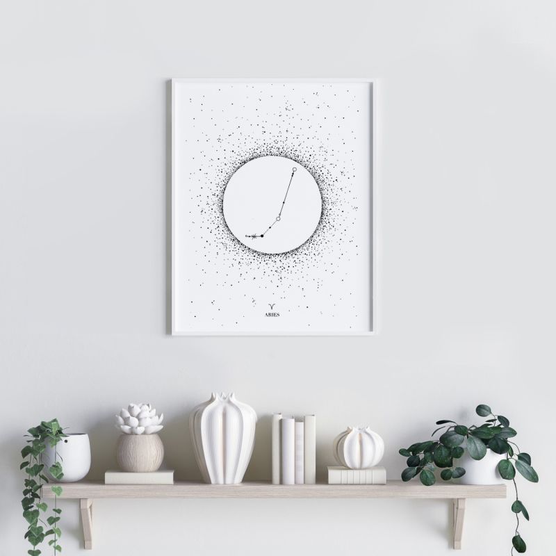 'Aries Star Sign' - Fine Art Print A4 image