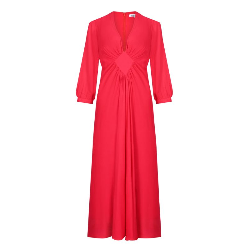 Jessie Dress Red Rayon image