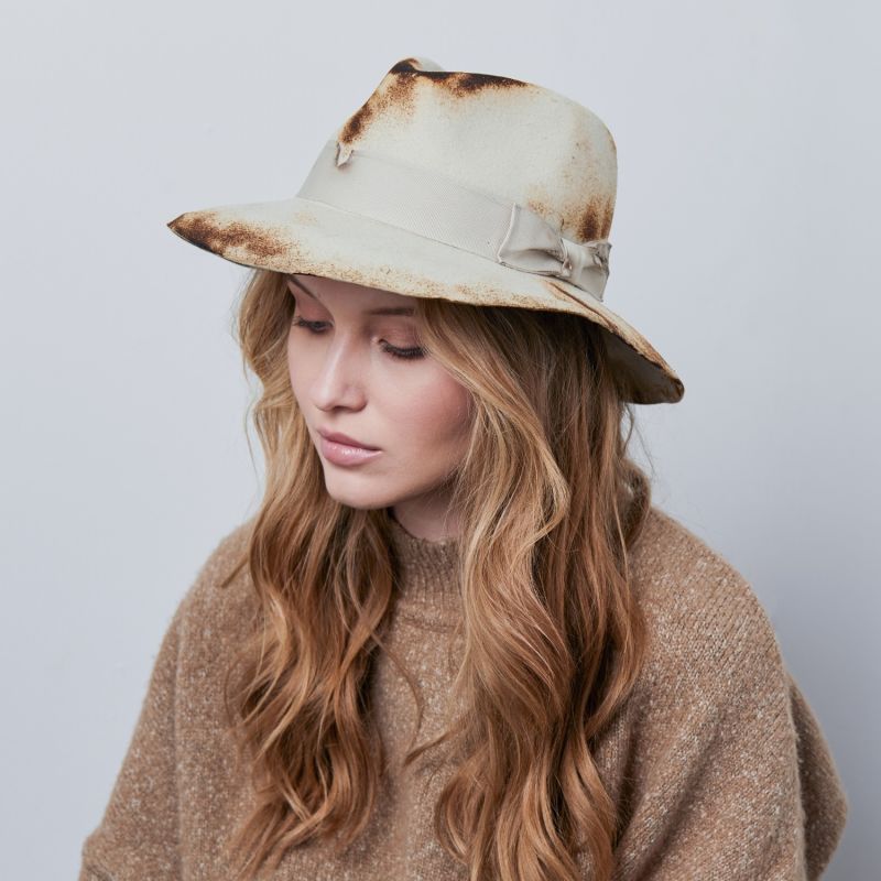 Fedora Hat With Unique Handmade Texture image