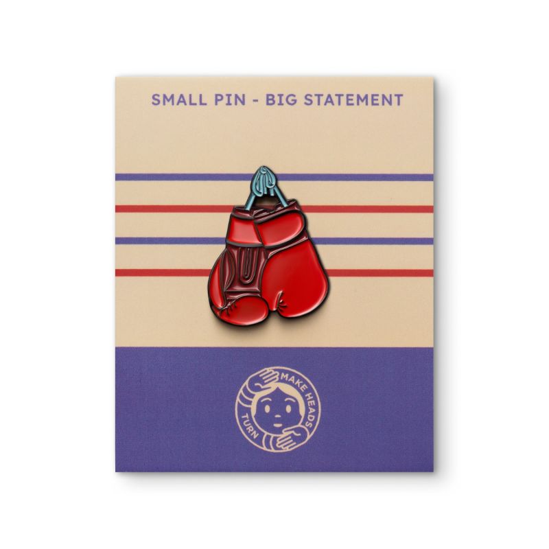 Enamel Pin Boxing Gloves by Make Heads Turn