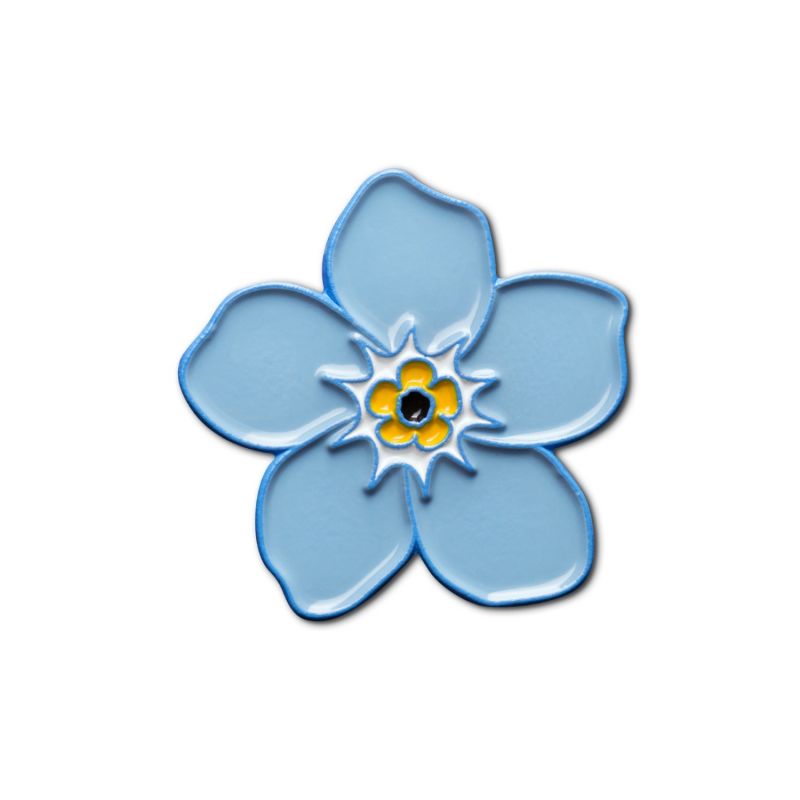 Enamel Pin Forget Me Not Flower image