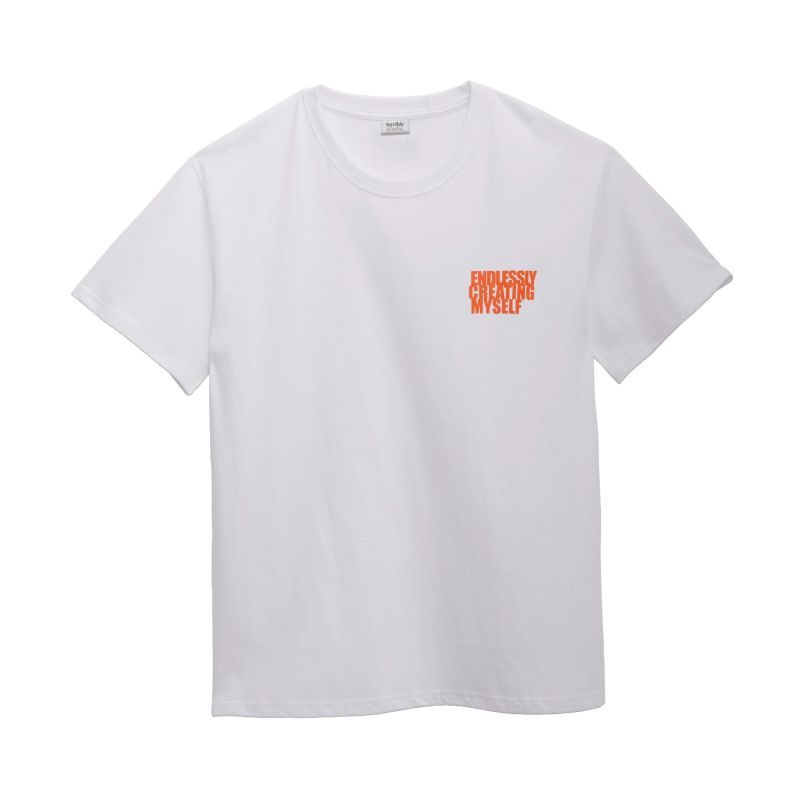 Endlessly Creating Myself Organic Cotton T-Shirt Orange image