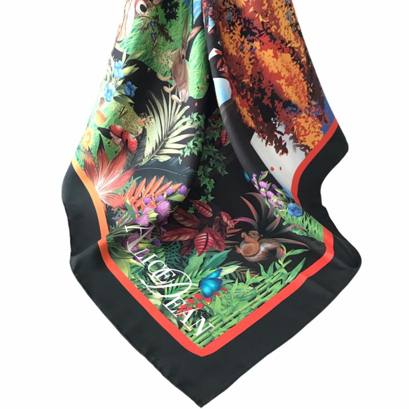 Enchanted Forest Silk Scarf image