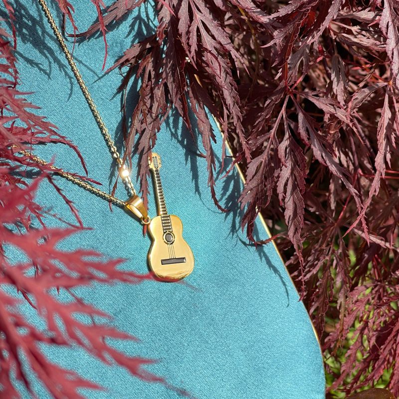 Enchanted Woods Strum Guitar Necklace image