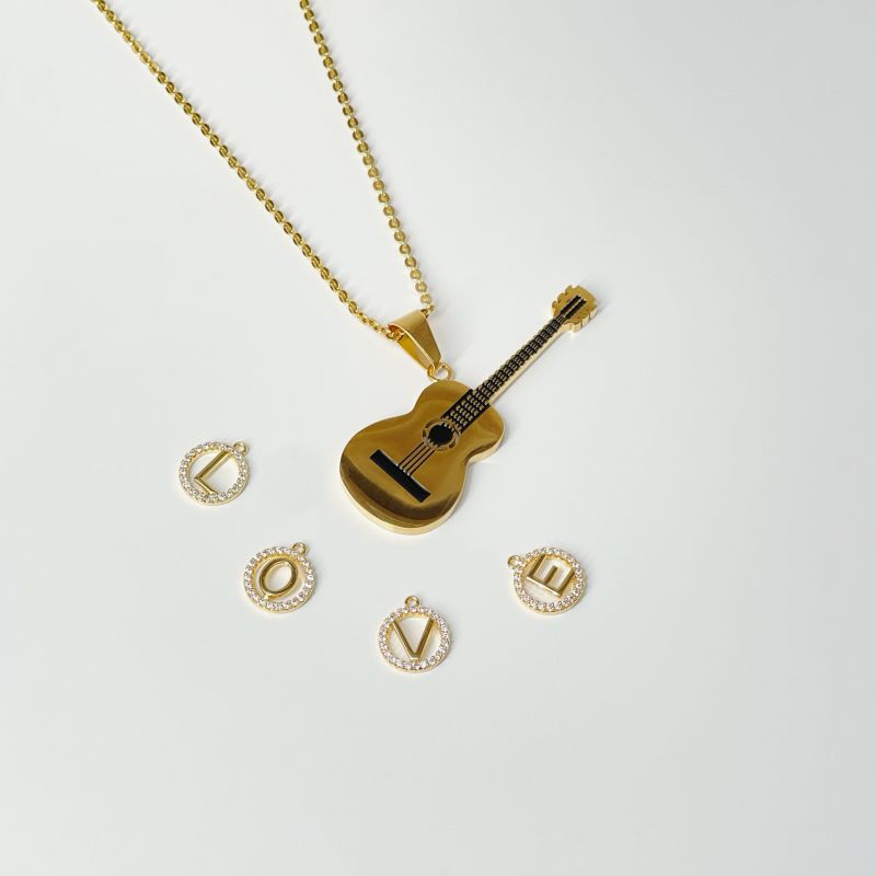 Enchanted Woods Strum Guitar Necklace image