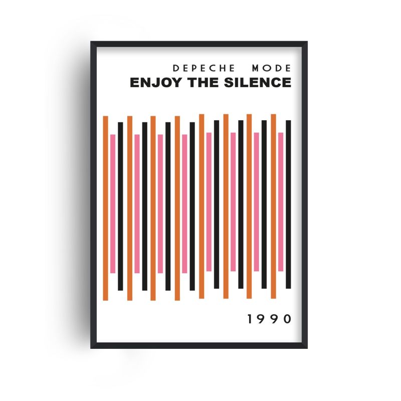 Enjoy The Silence Depeche Mode Inspired Retro GicléE Art Print image