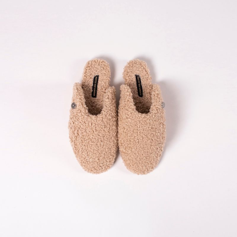 Carla Indoor Outdoor Mule Slippers In Natural image