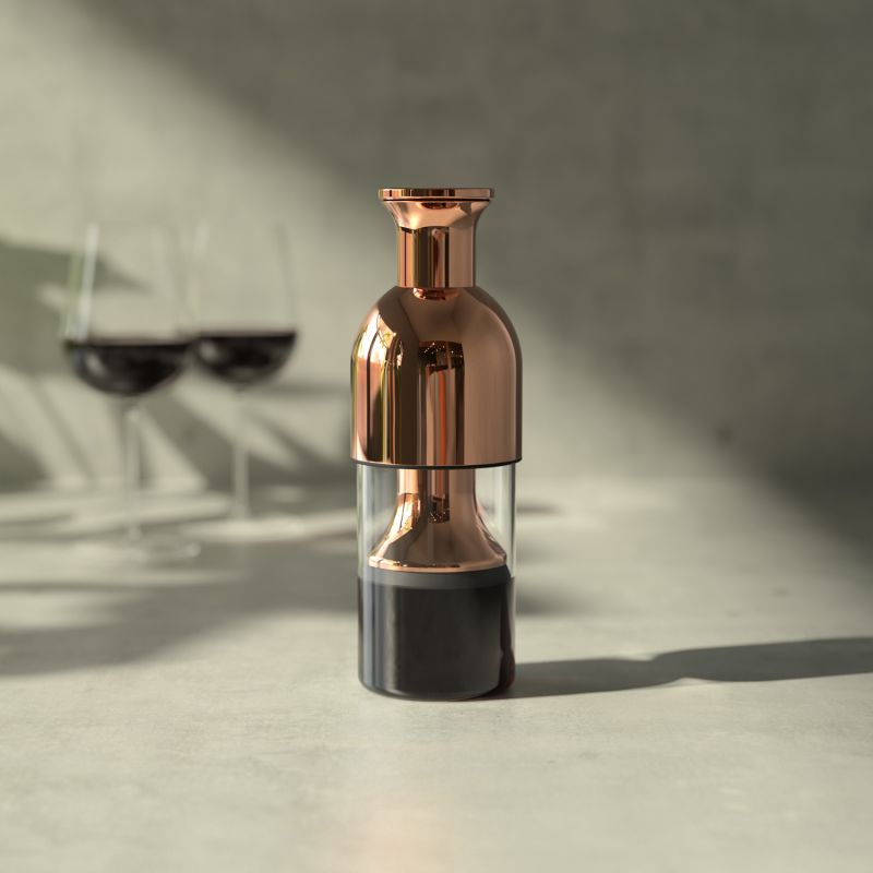 Eto: Copper Mirror Finish Wine Decanter image