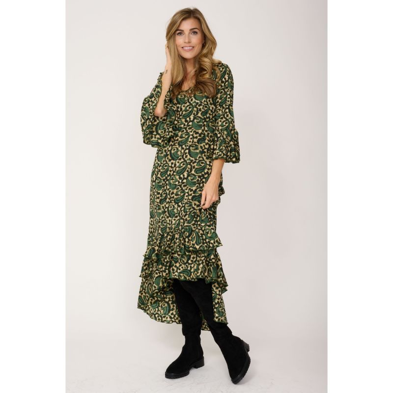 Victoria Midi Dress Winter Sage Swirl image