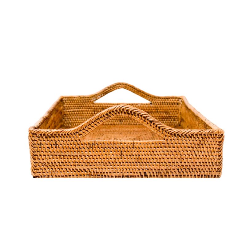 Rattan Tray With Handles image