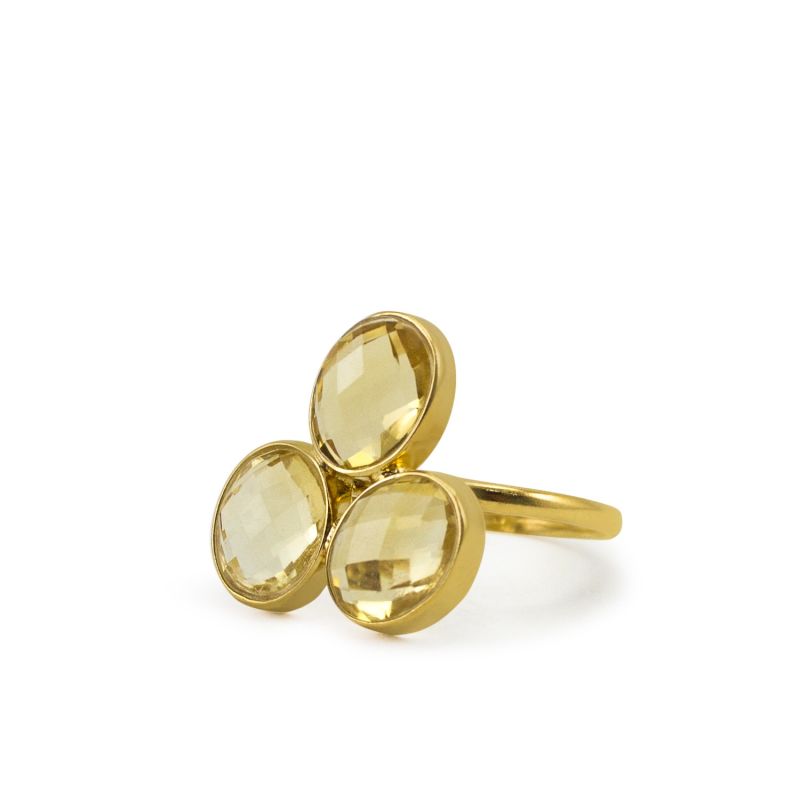 Capri Citrine Gold Ring image