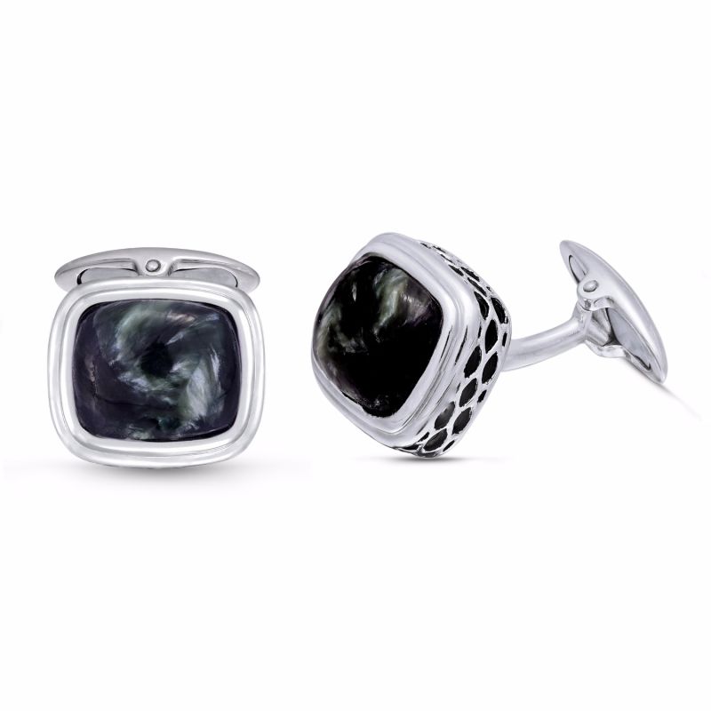 Seraphinite Stone Cufflinks image