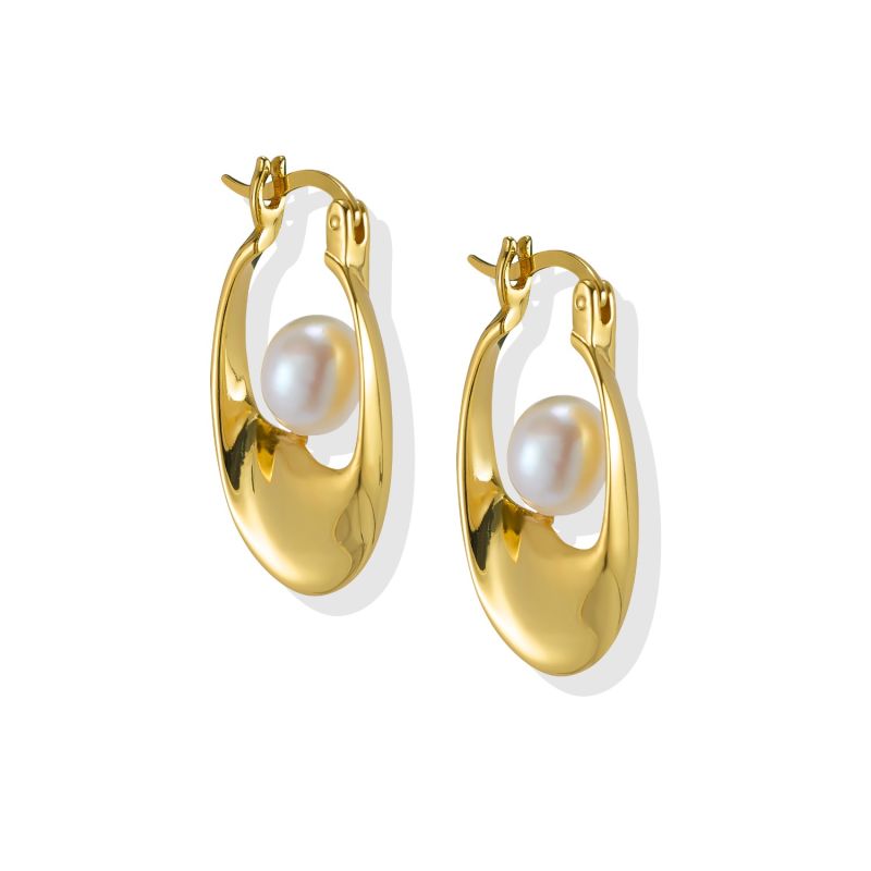 Talise Hoop Earrings - 18K Gold Vermeil image